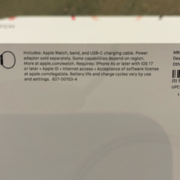 APPLE Watch Series 9 41mm Midnight AL SB M/L GPS Model # A2979  IN SEALED BOX - Picture 12 of 13